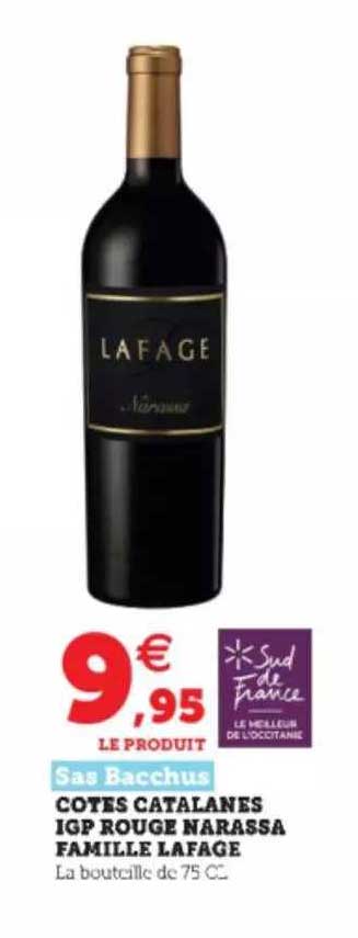 côtes catalanes igp rouge narassa famille lafage