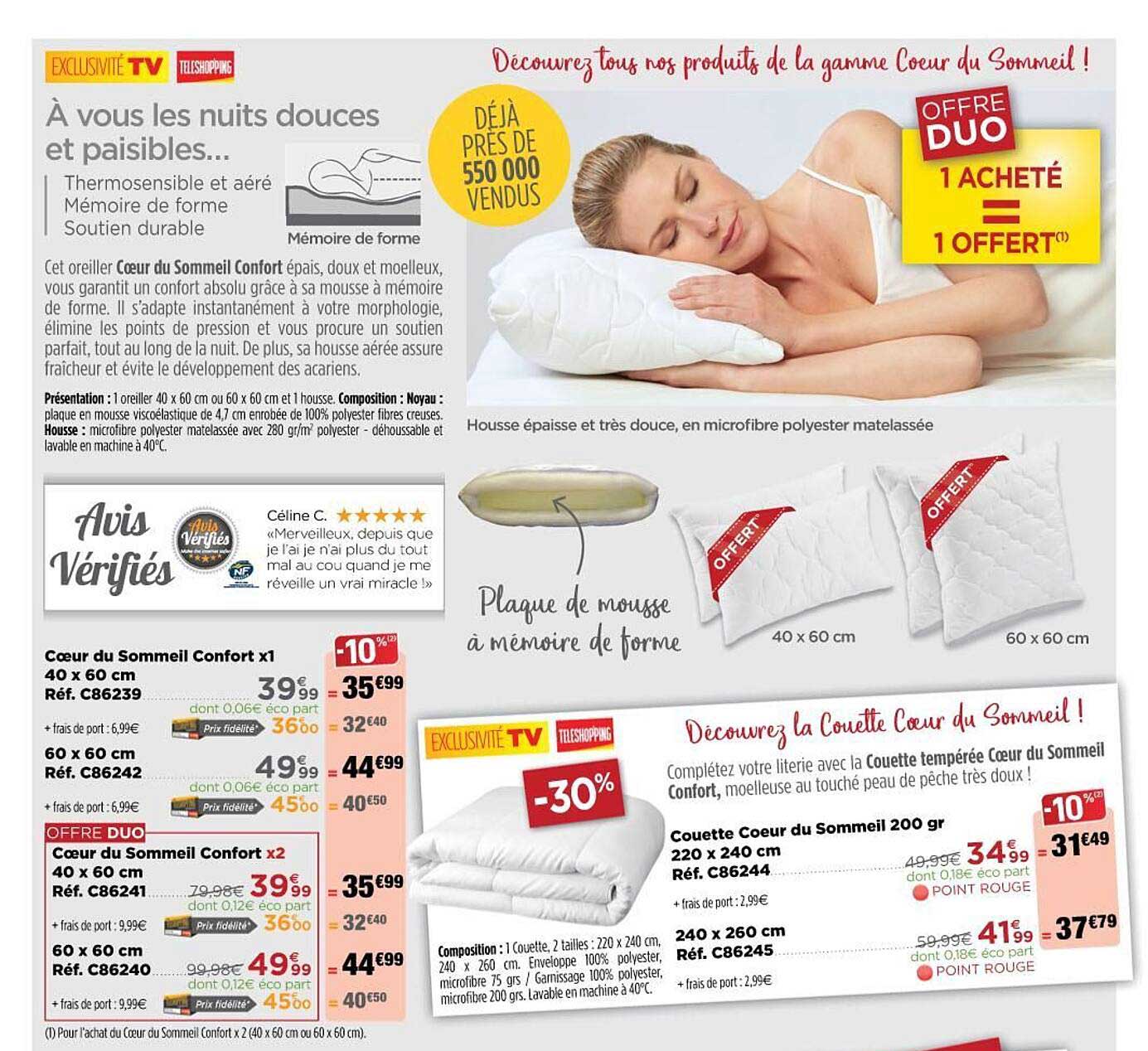 cœur du sommeil confort