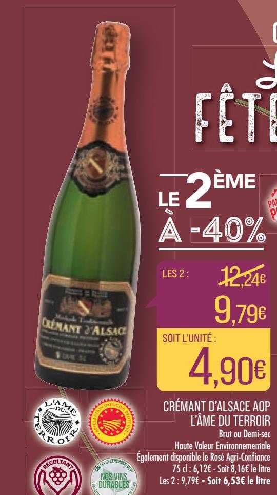 Crémant D'alsace Aop L'âme Du Terroir