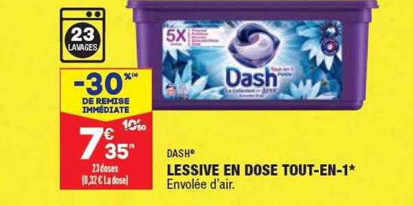 dash lessive en dose tout-en-1