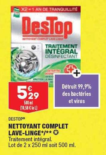 Destop Nettoyant Complet Lave-linge