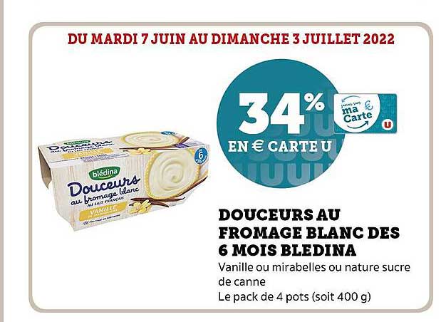 douceurs au fromage blanc des 6 mois blédina