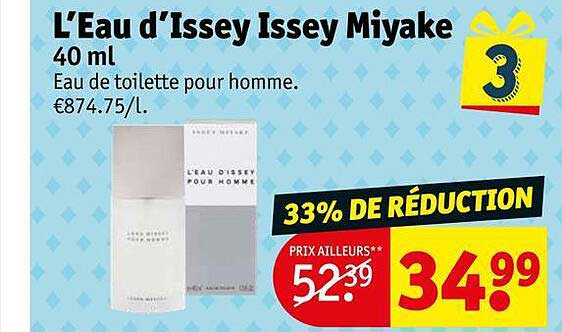 eau de toilette pour homme l'eau d'issey issey miyake