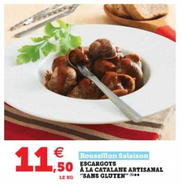 escargots à la catalane artisanal "sans gluten roussillon salaison