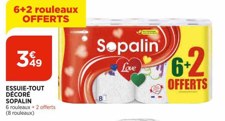 essuie-tout décoré sopalin