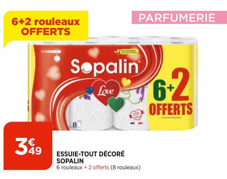 essuie-tout décoré sopalin