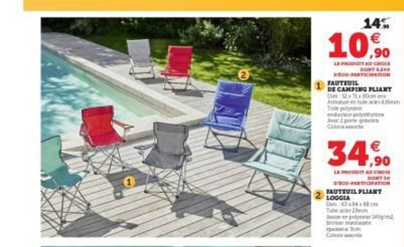 fauteuil de camping pliant, fauteuil pliant loggia