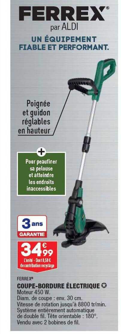 ferrex coupe-bordure électrique