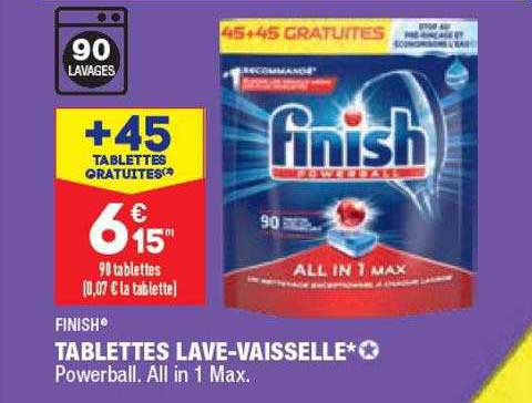 finish tablettes lave-vaisselle
