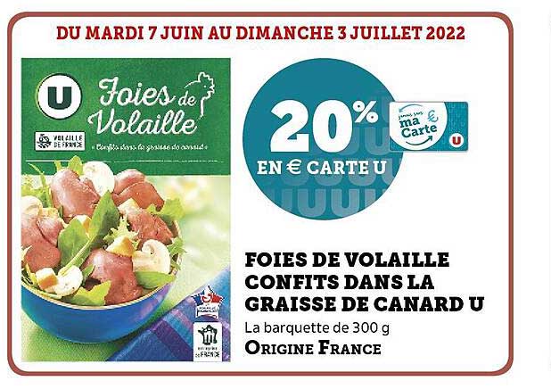 foies de volailles confits dans la graisse de canard u