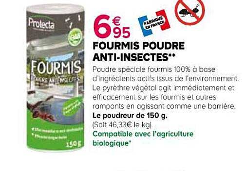 fourmis poudre anti-insectes protecta