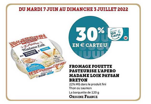 fromage fouetté pasteurisé l'apéro madama loïk paysan breton
