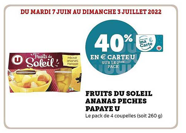 Fruits Du Soleil Ananas Pêches Papaye U