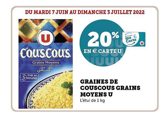 graines de couscous grain moyens u