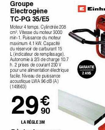 groupe électrogène tc-pg 35-e5