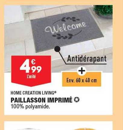 Home Creation Living Paillasson Imprimé
