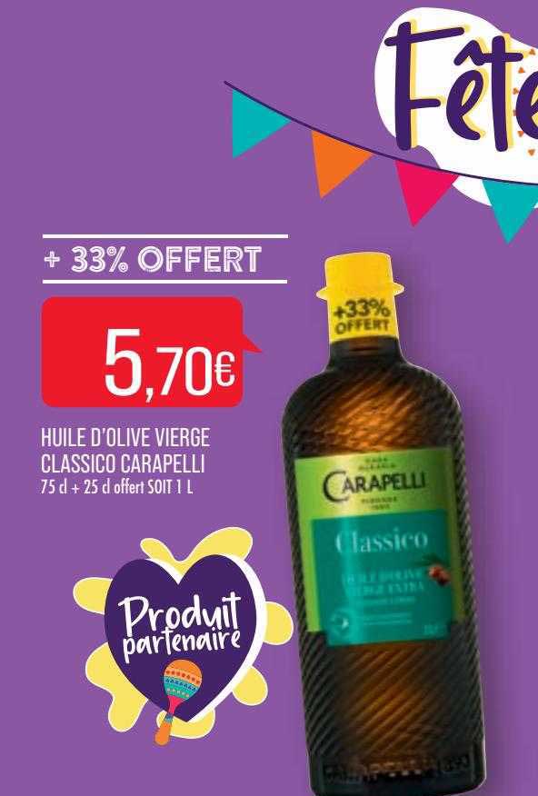 Huile D'olive Vierge Classico Carapelli