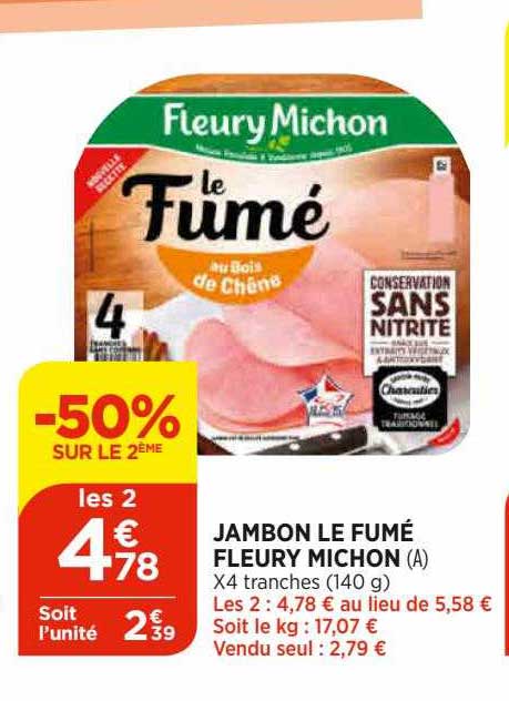 jambon le fumé fleury michon
