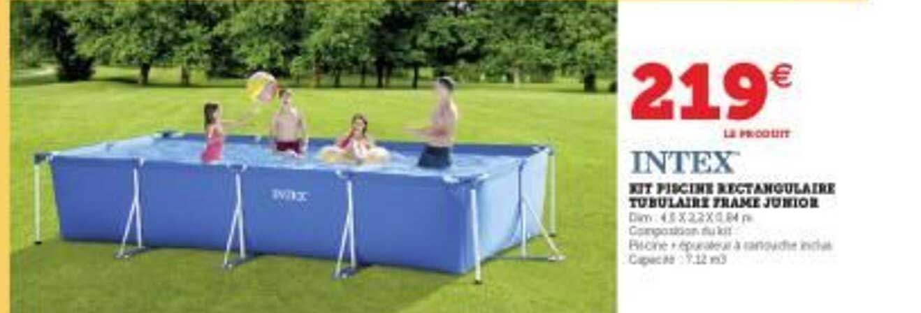 kit piscine rectangulaire tubulaire frame junior intex