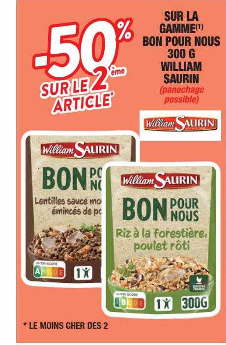 la gamme bon pour nous 300 g william saurin