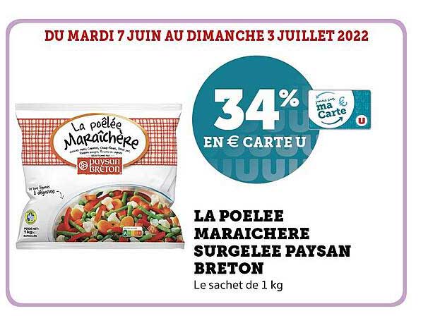 la poêlée maraichere surgelée paysan breton