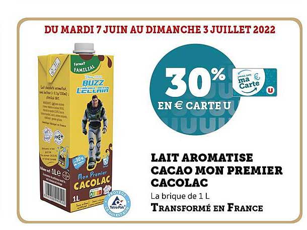 Lait Aromatisé Cacao Mon Premier Cacolac