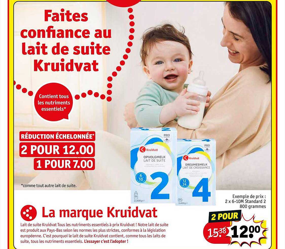 lait de suite kruidvat