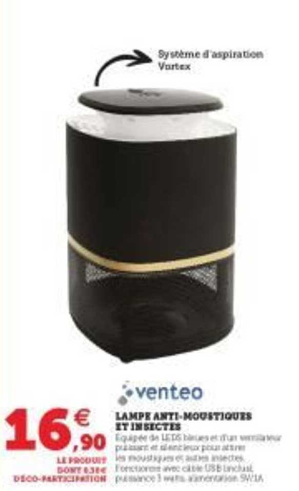 lampe anti-moustiques et insectes venteo