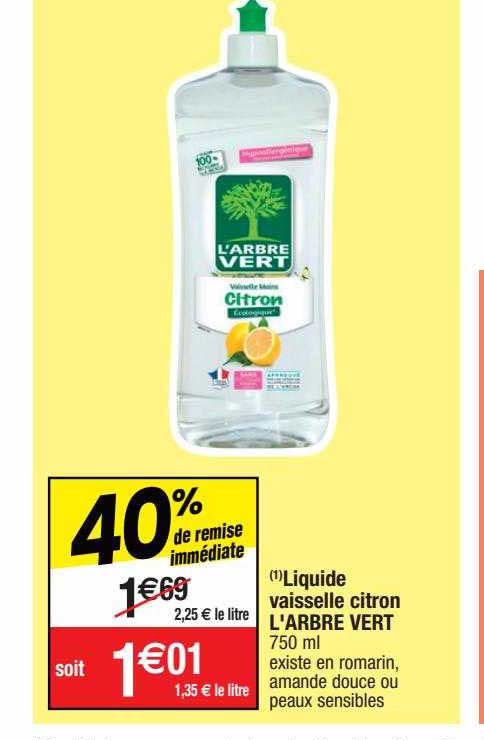 liquide vaisselle citron l'arbre vert