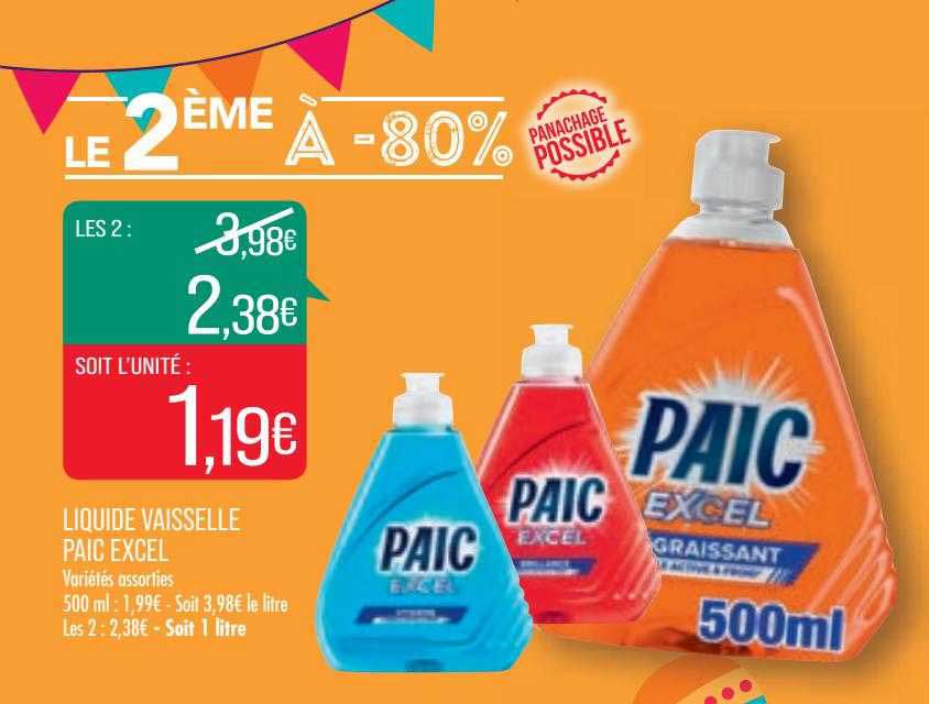 Liquide Vaisselle Paic Excel