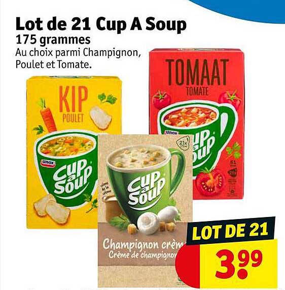 lot de 21 cup a soup