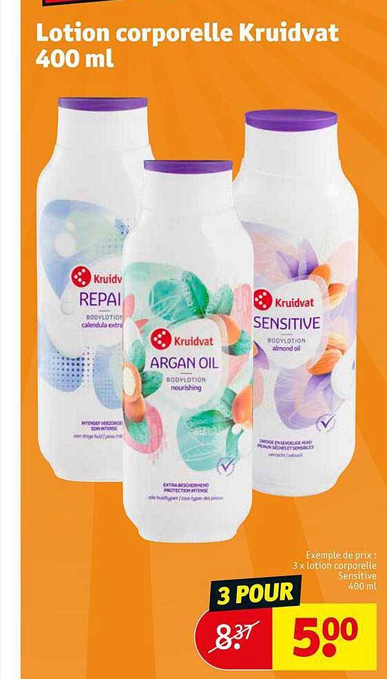 lotion corporelle kruidvat 400 ml