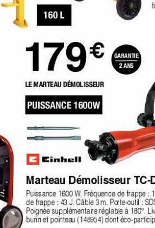 marteau démolisseur einhell