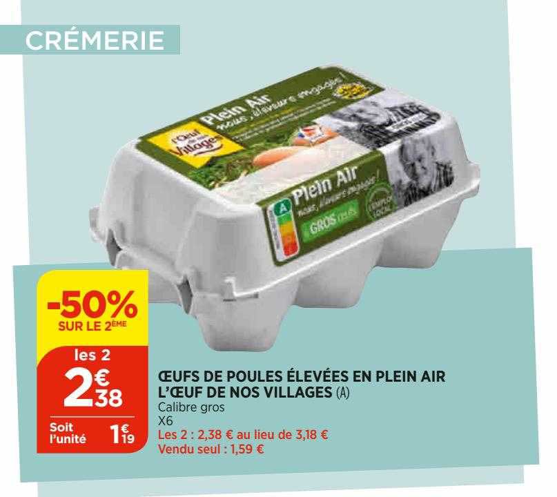 Oeufs De Poules élevées En Plein Air L'oeuf De Nos Villages