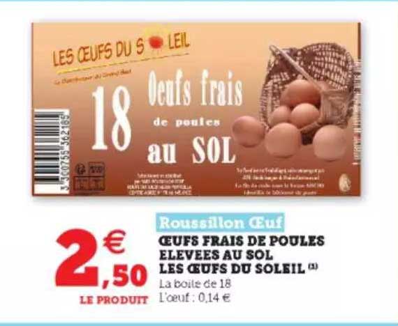 oeufs frais de poules élevées au sol les oeufs du soleil rousillon œuf