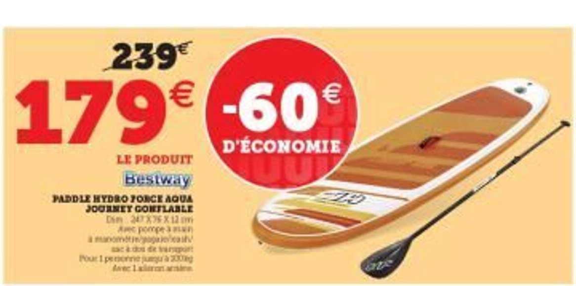 Paddle Hydro Force Aqua Journey Gonflable Bestway