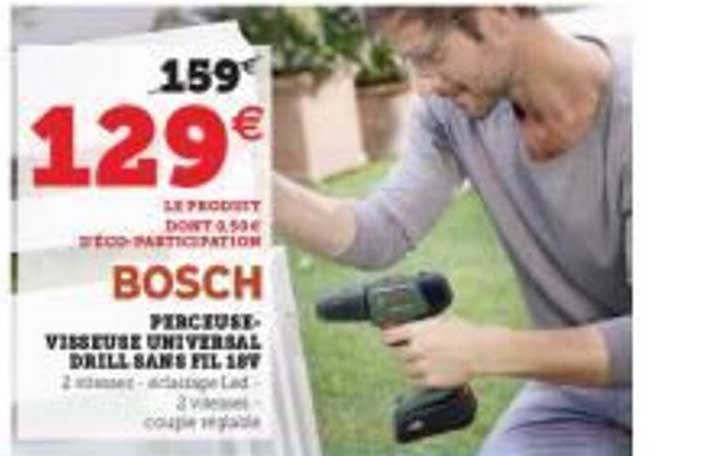 perceuse-visseuse universal drill sans fil 18v bosch