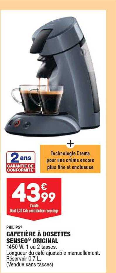 Philips Cafetière à Dosettes Senseo Original