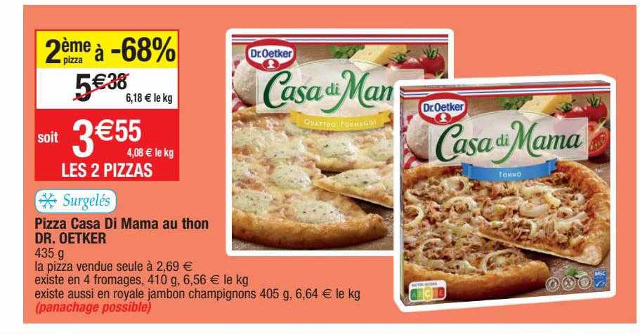 Pizza Casa Di Mama Au Thon Dr Oetker