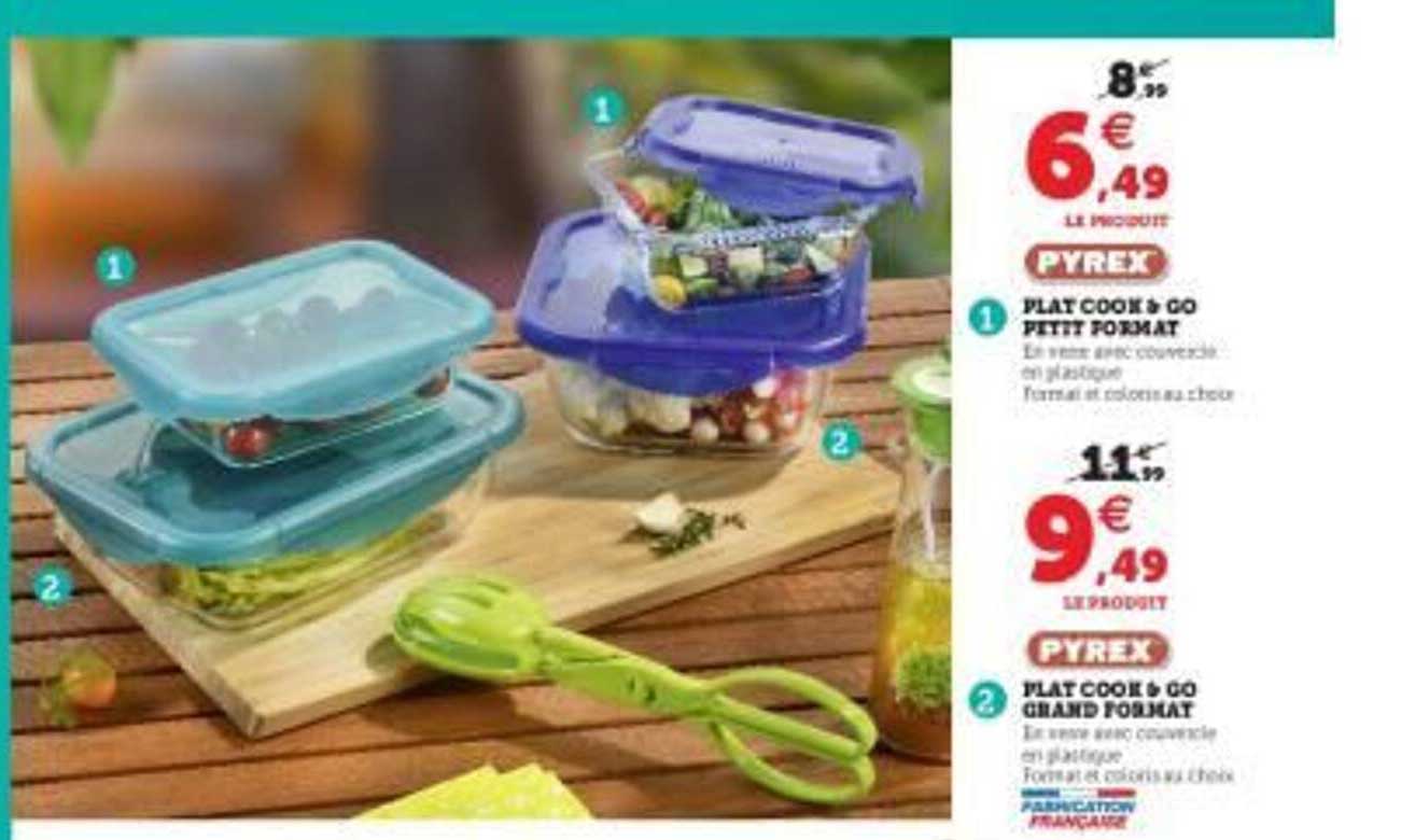 plat cook & go petit format pyrex, plat cook & go grand format pyrex