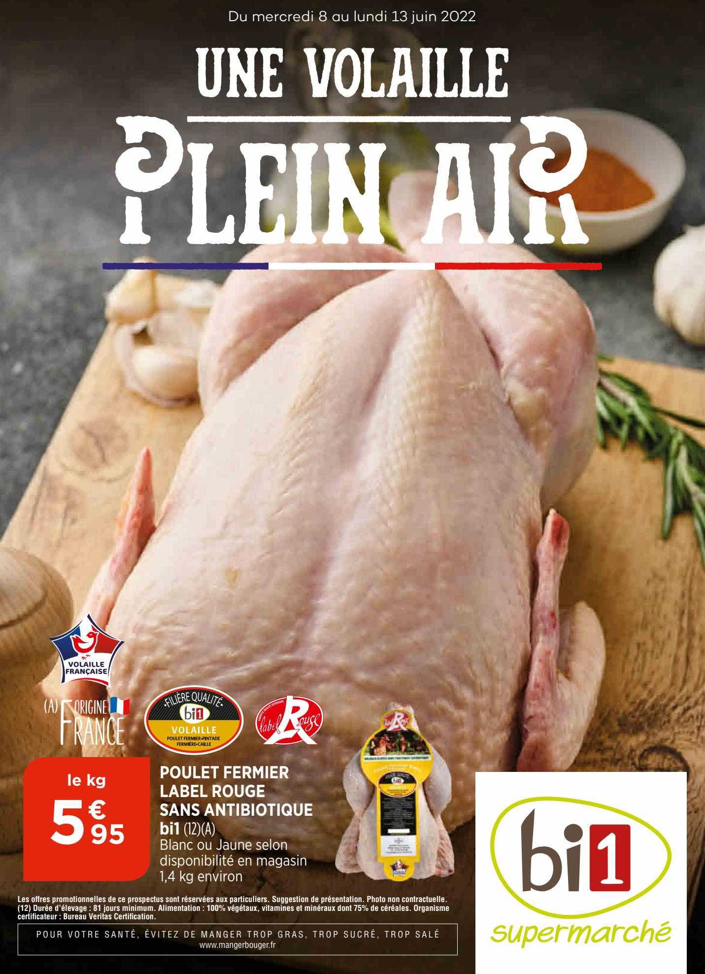 poulet fermier label rouge sans antibiotique bi1
