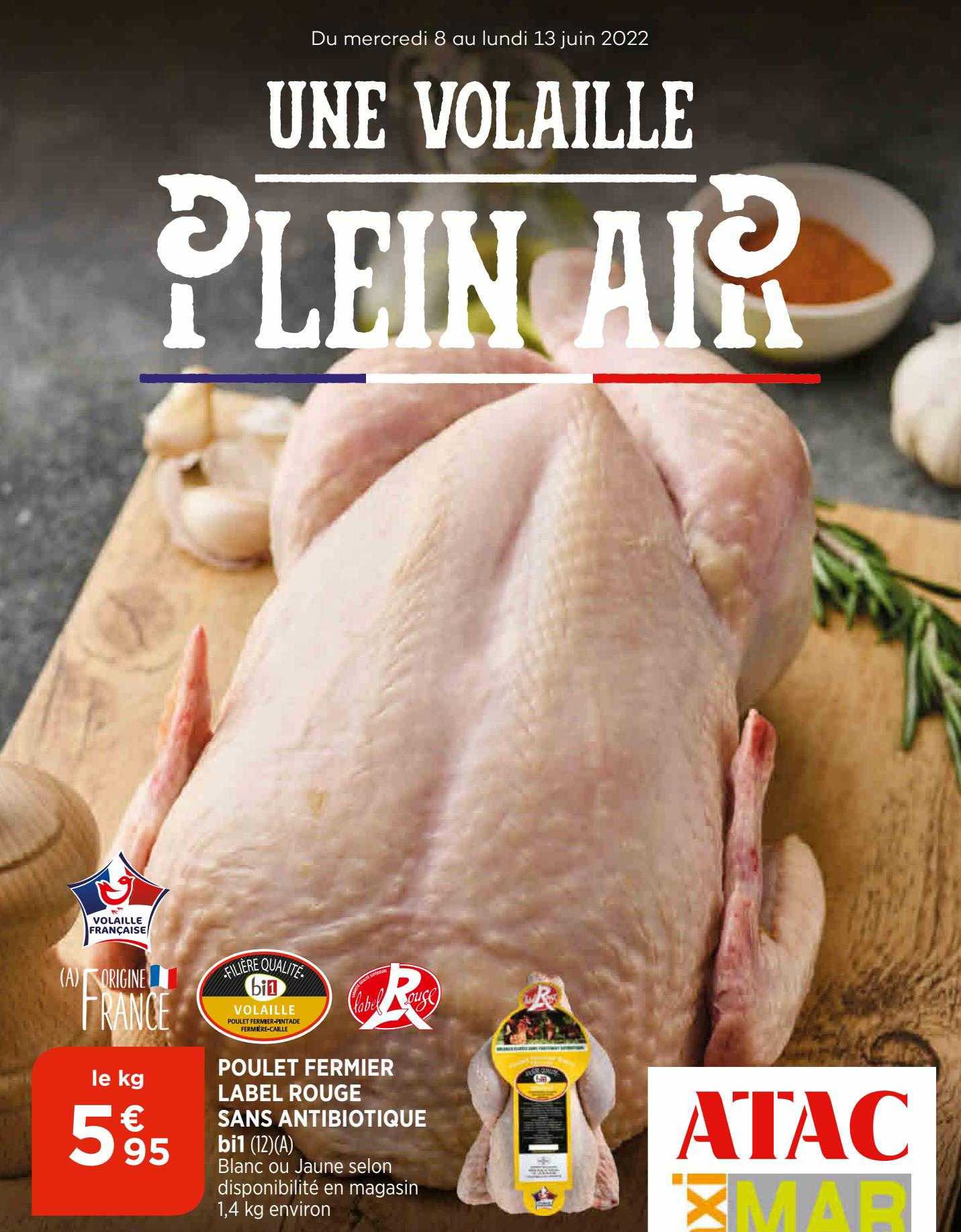 poulet fermier label rouge sans antibiotique bi1