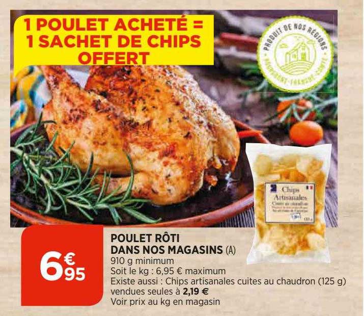 poulet rôti dans nos magasins