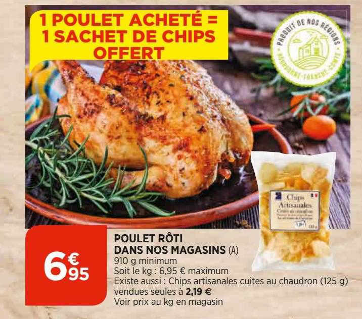 poulet rôti dans nos magasins