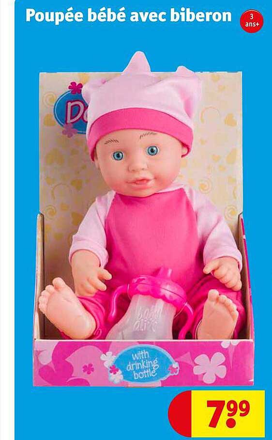 Poupée Bébé Avec Biberon