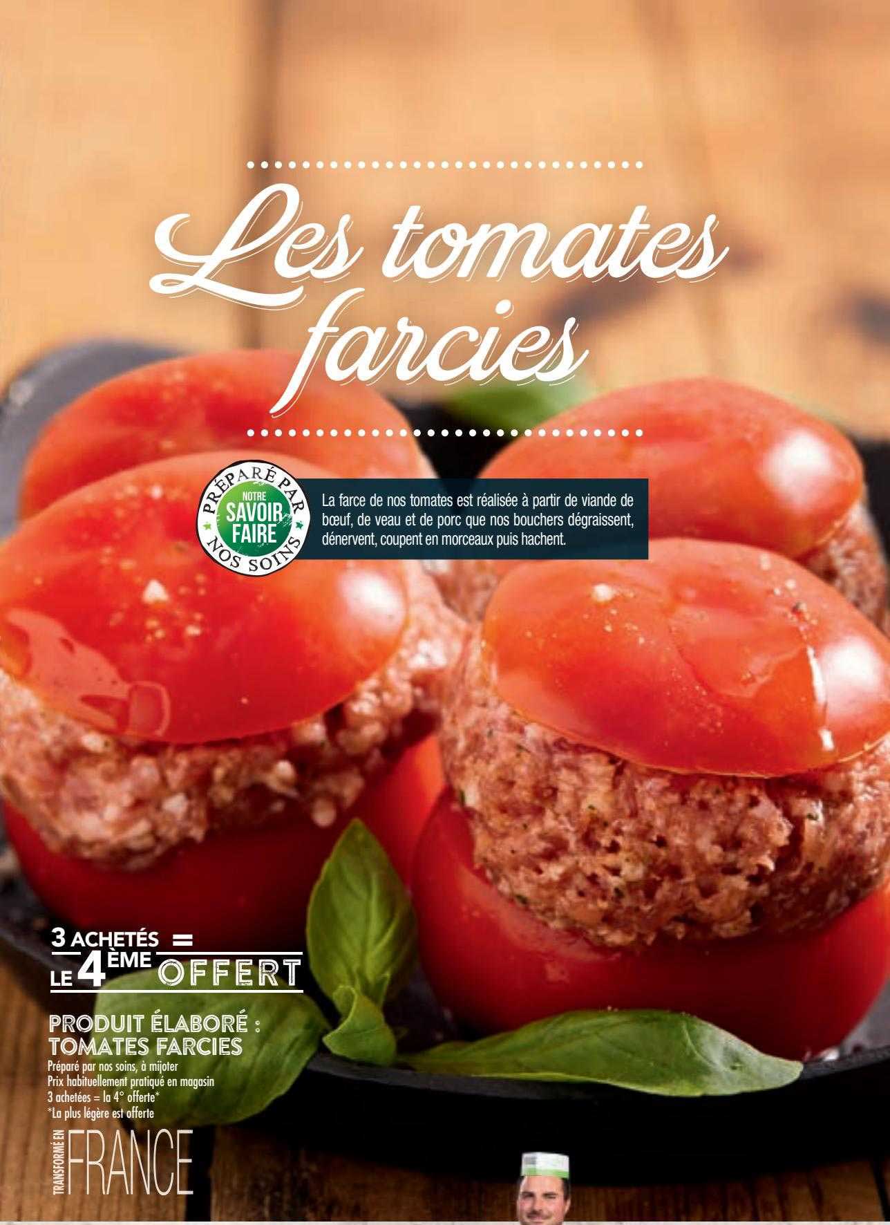 produit élaboré: tomates farcies