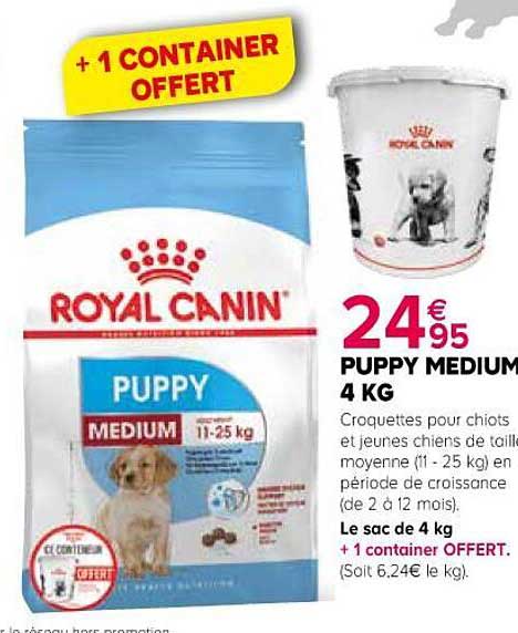 puppy medium 4 kg royal canin