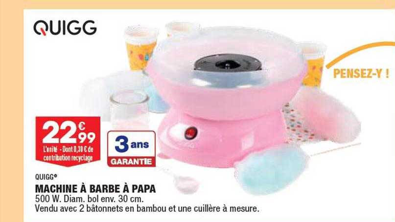 quigg machine à barbe à papa