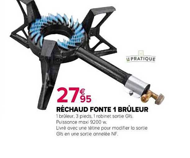 réchaud fonte 1 brûleur