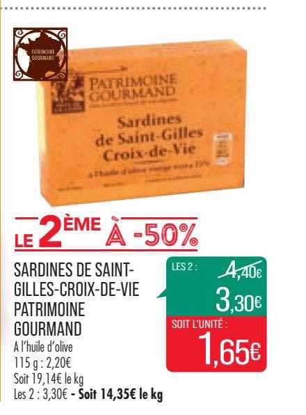 Sardines De Saint-gilles-croix-de-vie Patrimoine Gourmand